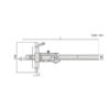 Thước đo sâu điện tử có thể gắn thêm đế dài Insize 1147-150WL 5 1147 1 1
