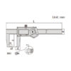 Thước kẹp điện tử đo rãnh ngoài Insize 1187-200A 5 1187 25