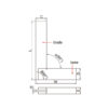 Thước đo góc vuông với đế rộng (loại phổ thông) Insize 4707-900 5 4707 1 2