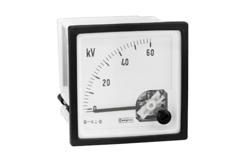 Đồng hồ analog đo điện áp AC chỉnh lưu thang đo ngắn kiểu DIN Crompton Instruments E244-01W