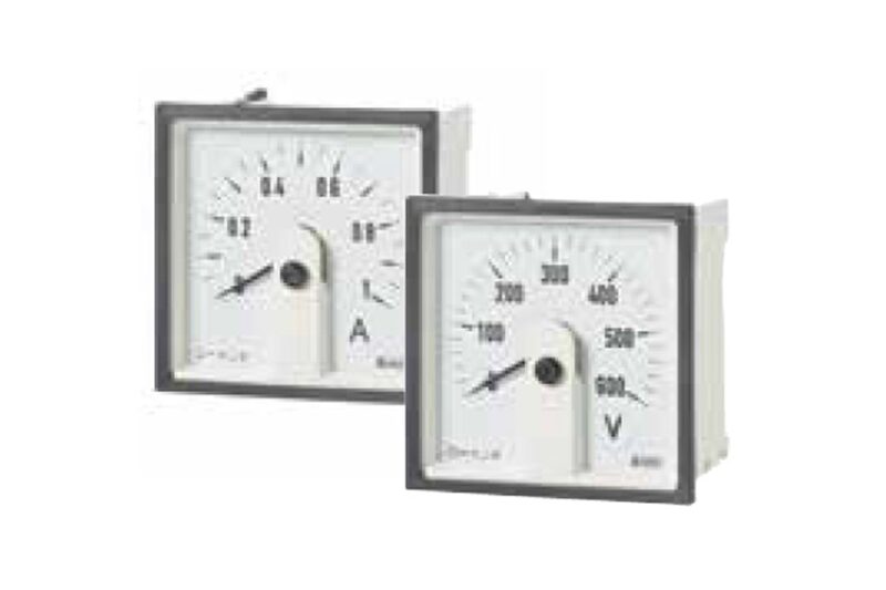 Đồng hồ analog đo dòng điện DC thang đo đài kiểu DIN Crompton Instruments E246-05A