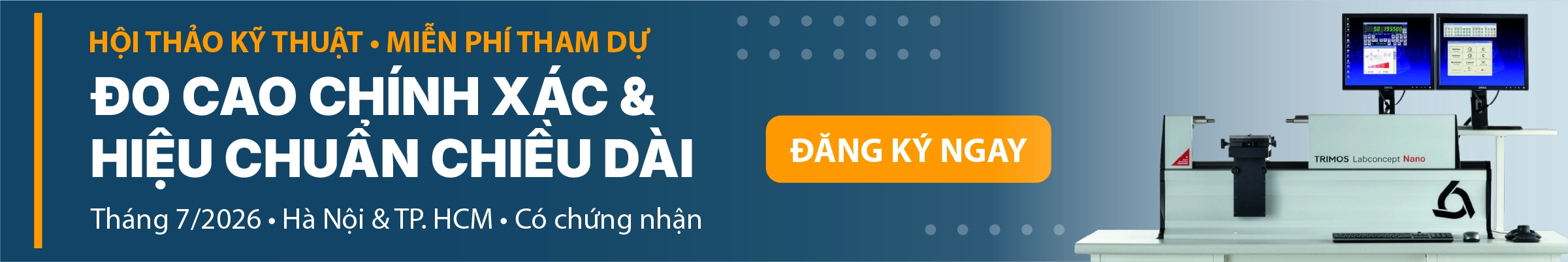 Quảng cáo banner hội thảo TRIMOS
