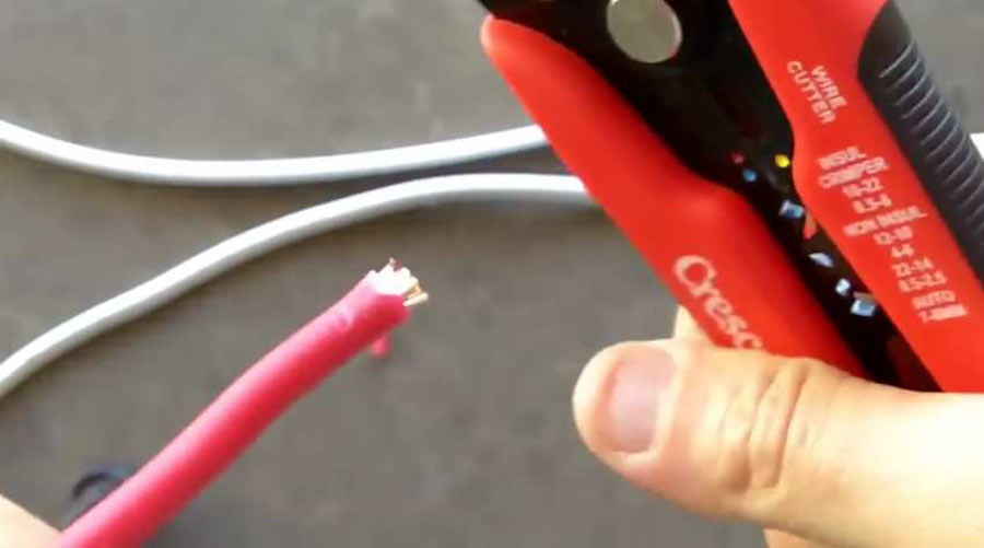 Dây điện sau khi được tuốt Dây điện sau khi được tuốt