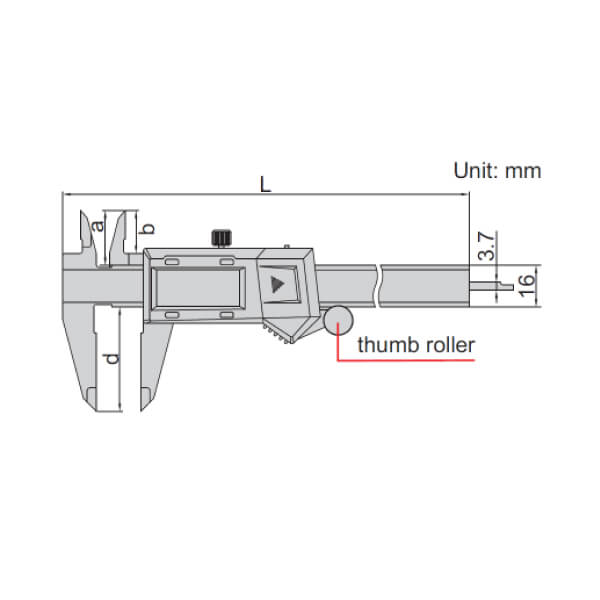 Thước kẹp điện tử Insize 1102-200 (hiển thị phân số) 4 Thước kẹp điện tử Insize 1102 (hiển thị phân số)