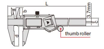 Thước kẹp điện tử Insize (Loại tiêu chuẩn, không chống nước) 1108-200 4 Thước kẹp điện tử Insize (Loại tiêu chuẩn, không chống nước) 1108