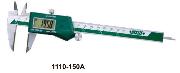 Thước kẹp điện tử mỏ đo Cacbua (chống nước IP67) Insize 1110-150DW 2 Thước kẹp điện tử mỏ Cacbua Insize (Không chống nước) 1110