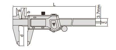 Thước kẹp điện tử kết nối không dây Insize (không chống nước)