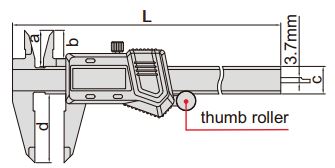 Thước kẹp điện tử Insize không chống nước 1114