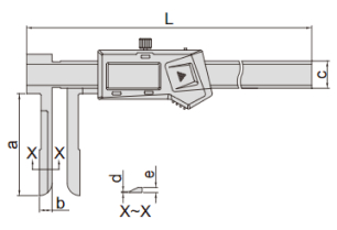Thước kẹp điện tử đo trong mỏ dao Insize 1123-200AWL 3 Thước kẹp điện tử đo trong mỏ dao Insize (Không chống nước) 1123
