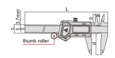 Thước kẹp điện tử Insize cho người thuận tay trái (Không chống nước)
