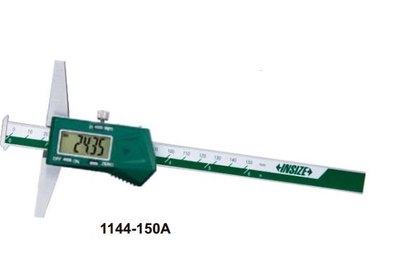 Thước đo sâu điện tử loại 2 ngàm móc Insize 1144-150AWL 3 Thước đo sâu điện tử loại 2 ngàm móc (không chống nước) Insize 1144