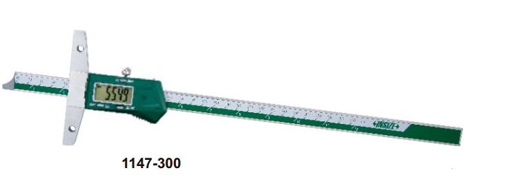 Thước đo sâu điện tử có thể gắn thêm đế dài Insize 1147-300 3 Thước đo sâu điện tử có thể gắn thêm đế dài Insize 1147