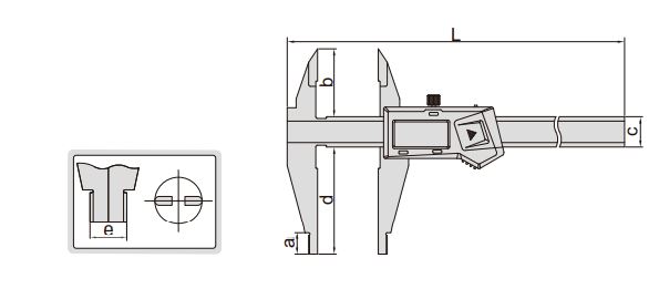 Thước kẹp điện tử (Không chống nước) Insize 1171-306 4 Thước kẹp điện tử Insize (Không chống nước) 1171