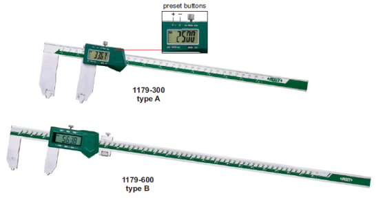 Thước kẹp điện tử đo khe/rãnh Insize (Không chống nước) 1179
