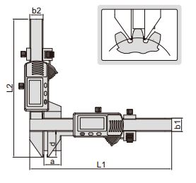 Thước kẹp điện tử đo bánh răng Insize (Không chống nước) 1181