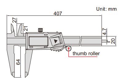 Thước kẹp điện tử 300mm Insize (Không chống nước) 1196