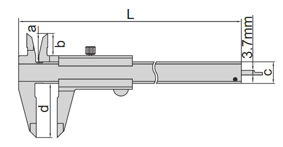 Thước kẹp cơ khí Insize 1205-1501S 2 Thước kẹp cơ khí Insize 1205