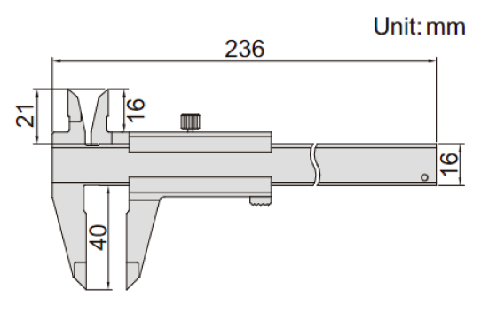Thước kẹp cơ khí Insize (Chống từ tính) 1224