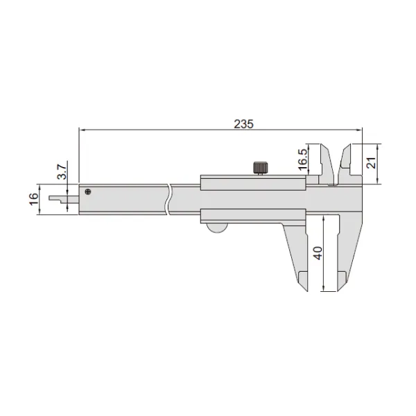 Thước kẹp cơ khí cho người thuận tay trái Insize 1239-150 2 Thước kẹp cơ khí cho người thuận tay trái Insize 1239