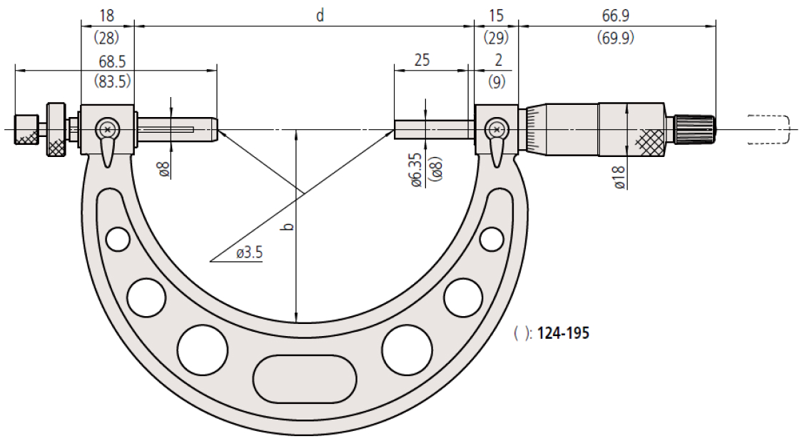 Panme đo ngoài đồng hồ Mitutoyo 107