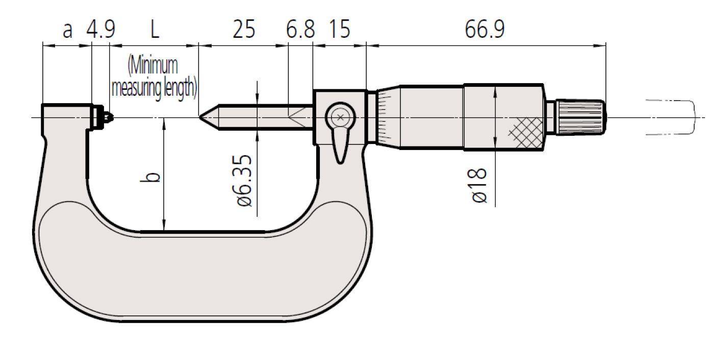 Panme đo ngoài đồng hồ Mitutoyo 107