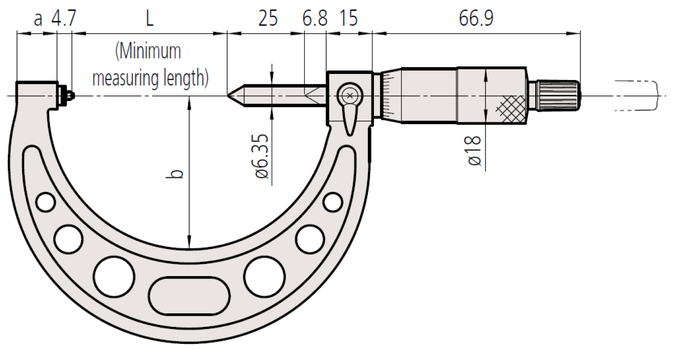 Panme đo ngoài đồng hồ Mitutoyo 107