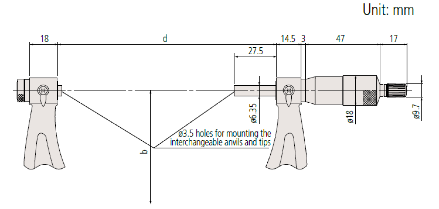 Panme đo ngoài đồng hồ Mitutoyo 107