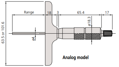 Panme đo sâu điện tử Mitutoyo Series 329