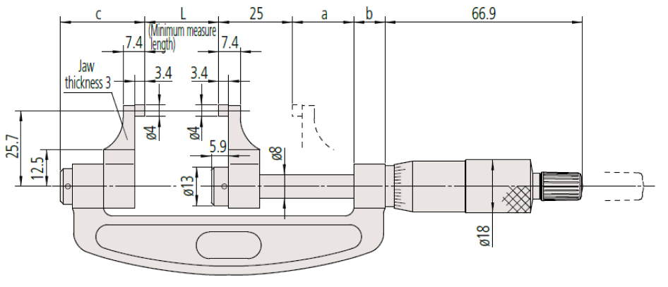 Panme đo ngoài đồng hồ Mitutoyo 107