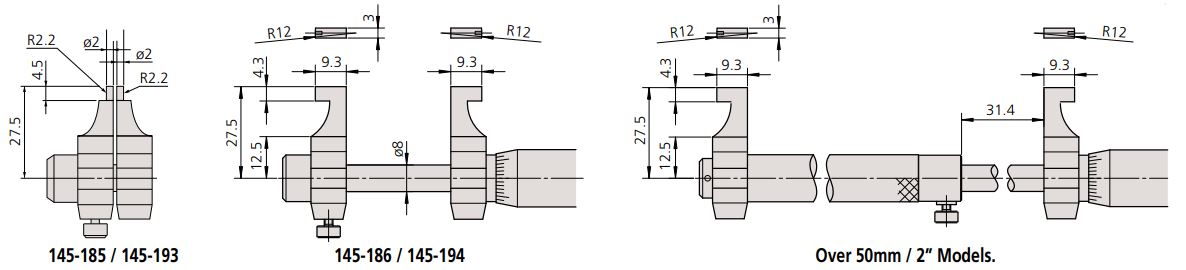 Panme đo trong điện tử Mitutoyo