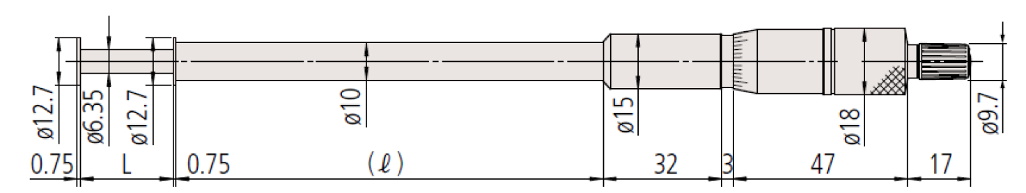 Panme đo ngoài đồng hồ Mitutoyo 107