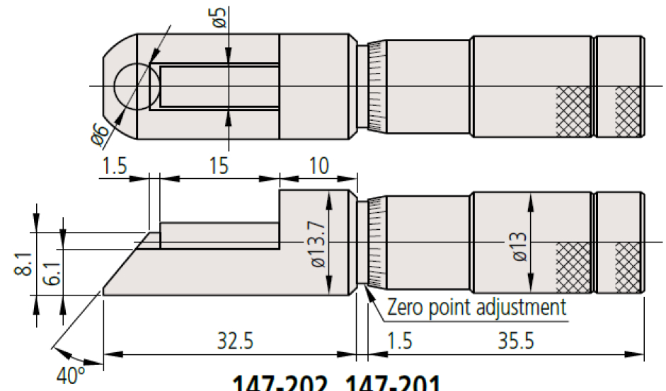 Panme đo ngoài đồng hồ Mitutoyo 107