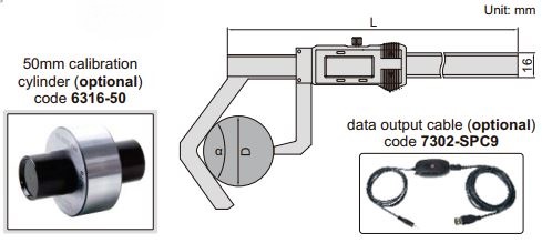 Thước kẹp điện tử lưỡi chữ V Insize (Không chống nước) 1529