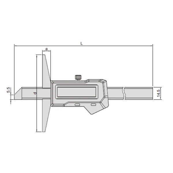 Thước đo độ sâu điện tử (Loại chống nước) Insize 1541
