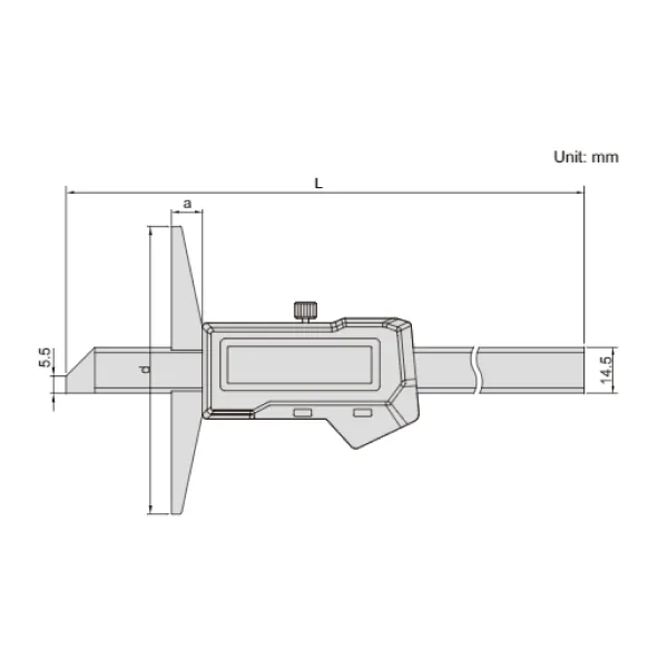 Dưỡng đo độ sâu điện tử tích hợp Bluetooth IP67 Insize 1542