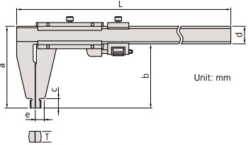 Thước kẹp cơ khí một mỏ Mitutoyo 160