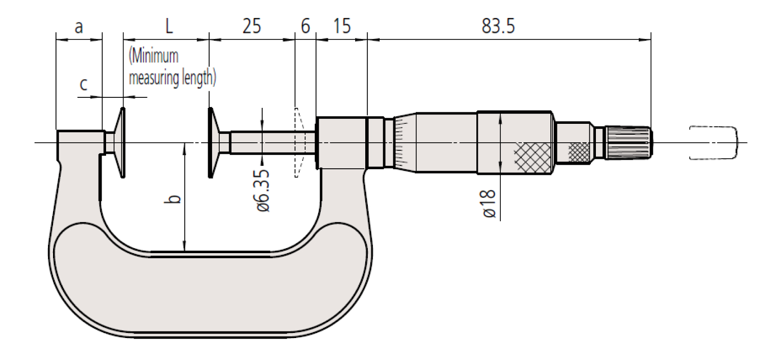 Panme đo ngoài đồng hồ Mitutoyo 107