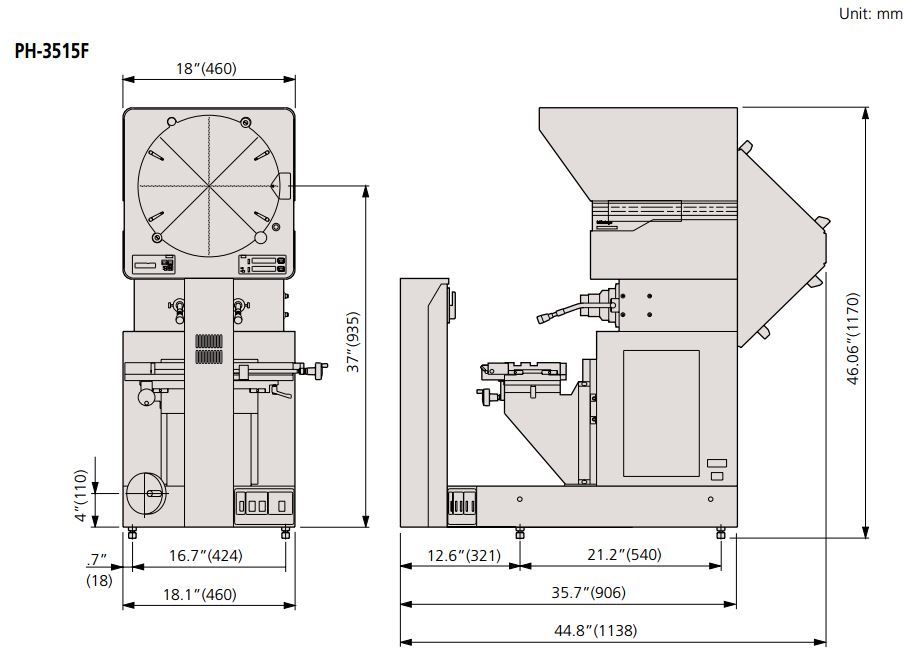 Máy chiếu biên dạng Mitutoyo PH-3515F
