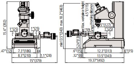 Kính hiển vi đo kiểm dụng cụ cắt Mitutoyo TM-505B/1005B 176-820A 2 Kính hiển vi đo kiểm dụng cụ cắt Mitutoyo TM-505B/1005B