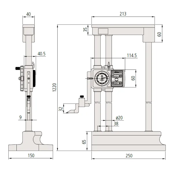 Thước đo cao đồng hồ Mitutoyo 192-133