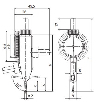 Đồng hồ so chân gập MarTest