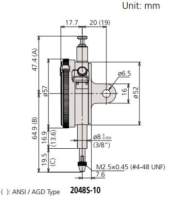Đồng hồ so cơ khí Mitutoyo loại đặc biệt series 2