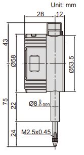 Đồng hồ so điện tử với đòn bẩy nâng Insize 2109