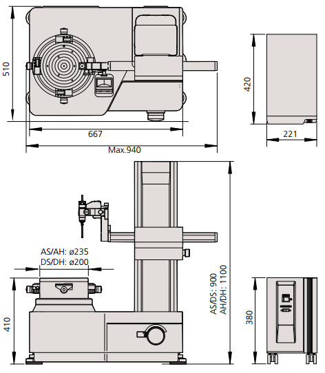 Máy đo độ tròn Mitutoyo RA-2200AS/DS/AH/DH 211-512A 6 Máy đo độ tròn Mitutoyo RA-2200AS/DS/AH/DH