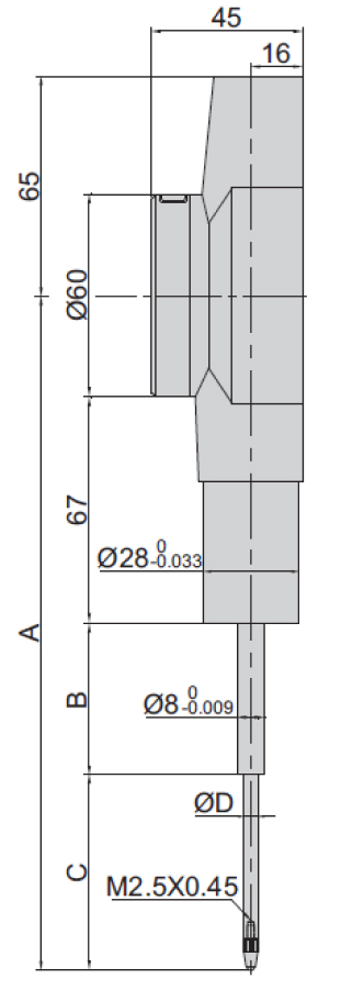 Đồng hồ so điện tử độ chính xác cao Insize 2133