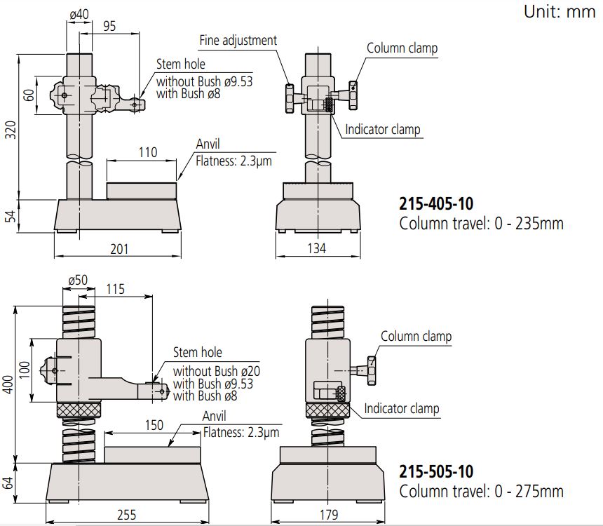 Đế gá đo so sánh Mitutoyo SERIES 215
