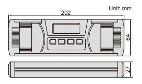 Thước thủy (nivo) điện tử đo độ dốc Insize 2175 3 Thước thủy (nivo) điện tử đo độ dốc Insize 2175