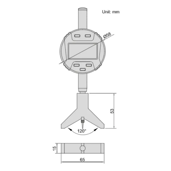 Đồng hồ đo độ sâu điện tử Insize 2182-25 3 Đồng hồ so điện tử đo chiều cao ren trong Insize 2243