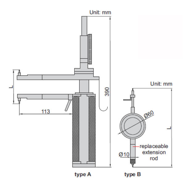 Đồng hồ đo ren côn trong Insize 2231