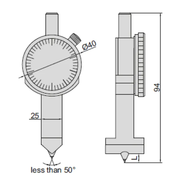 Đồng hồ đo chiều cao ren Insize 2232